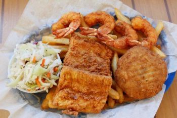 Atlantic Coast Café Hatteras Island, Fried Seafood Basket